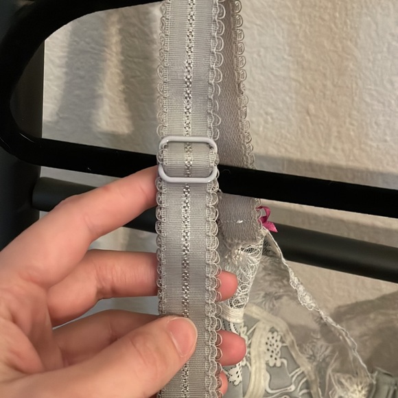 NWOT 30E FANTASIE Unlined bra with lace detail and cute flower pattern - Picture 5 of 5